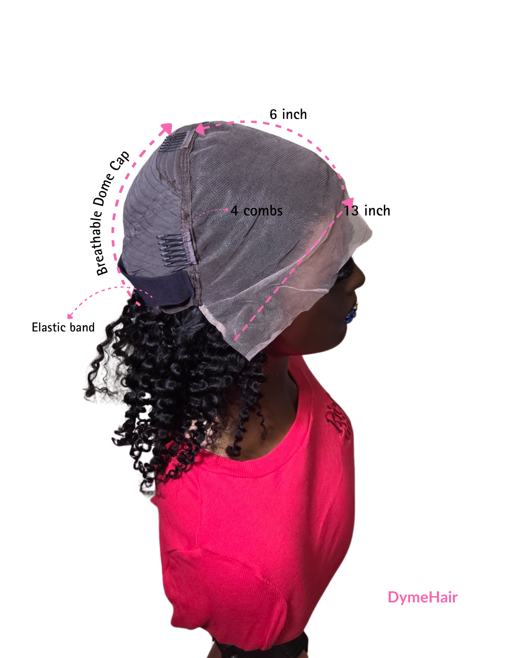 Dyme Kinky Curly Lace Front Wig