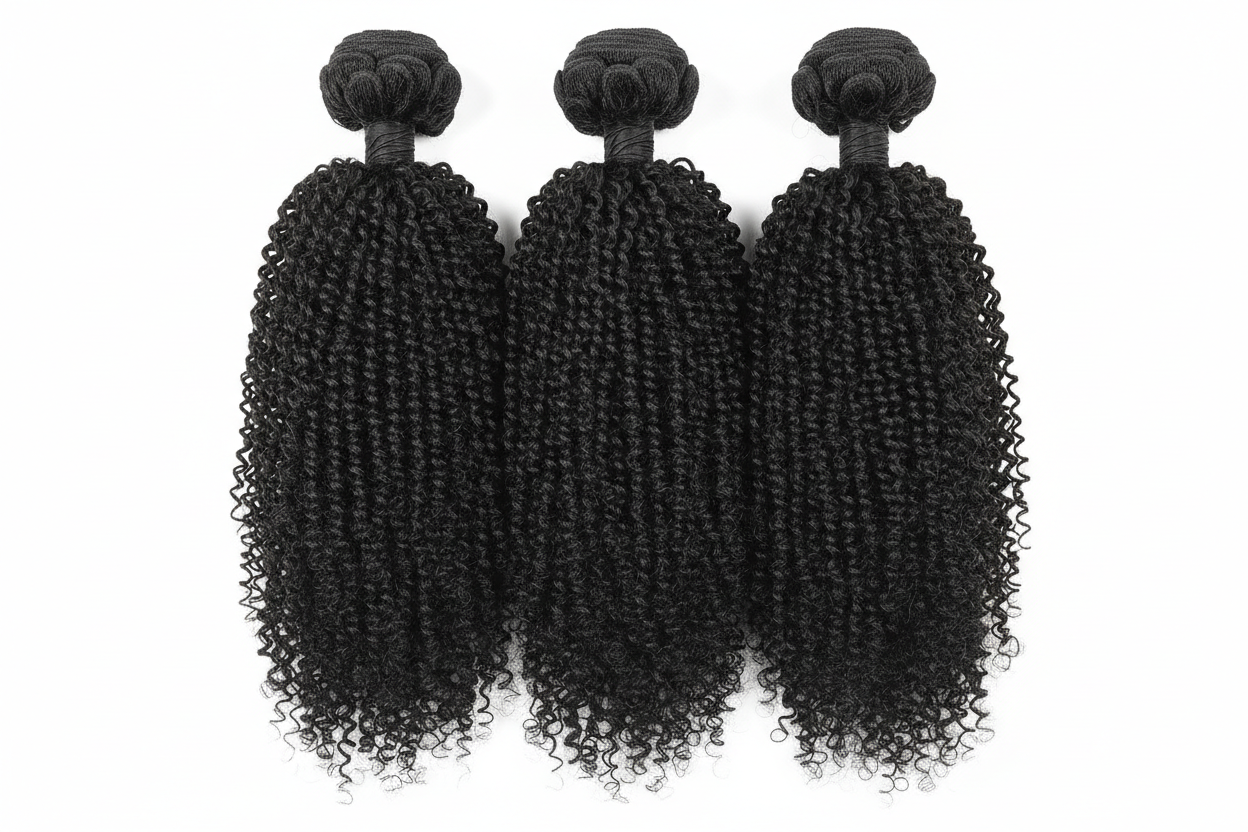 Make them kinky curly texture 